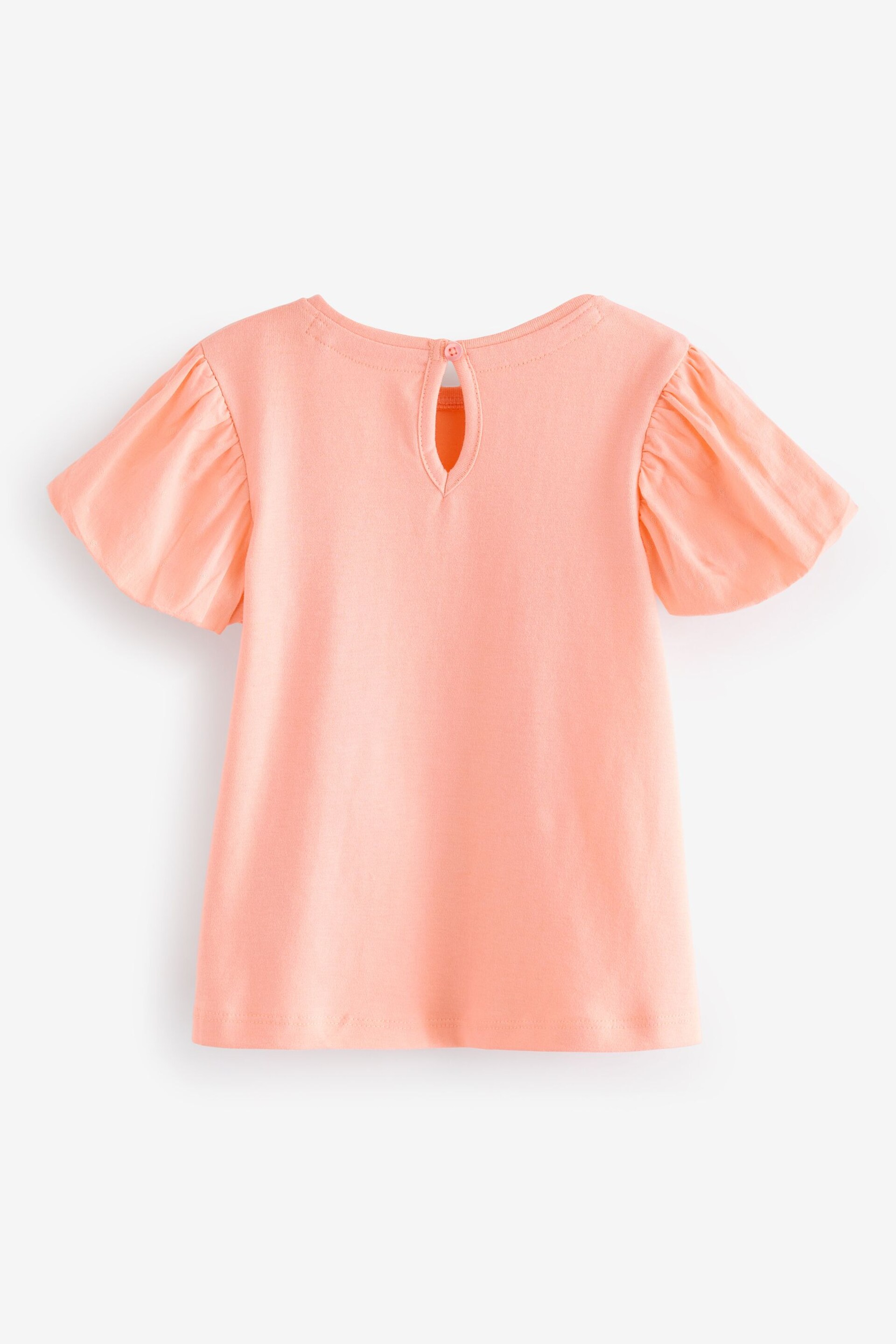 Peach Pink Puff Short Sleeve T-Shirt (3mths-7yrs) - Image 7 of 8