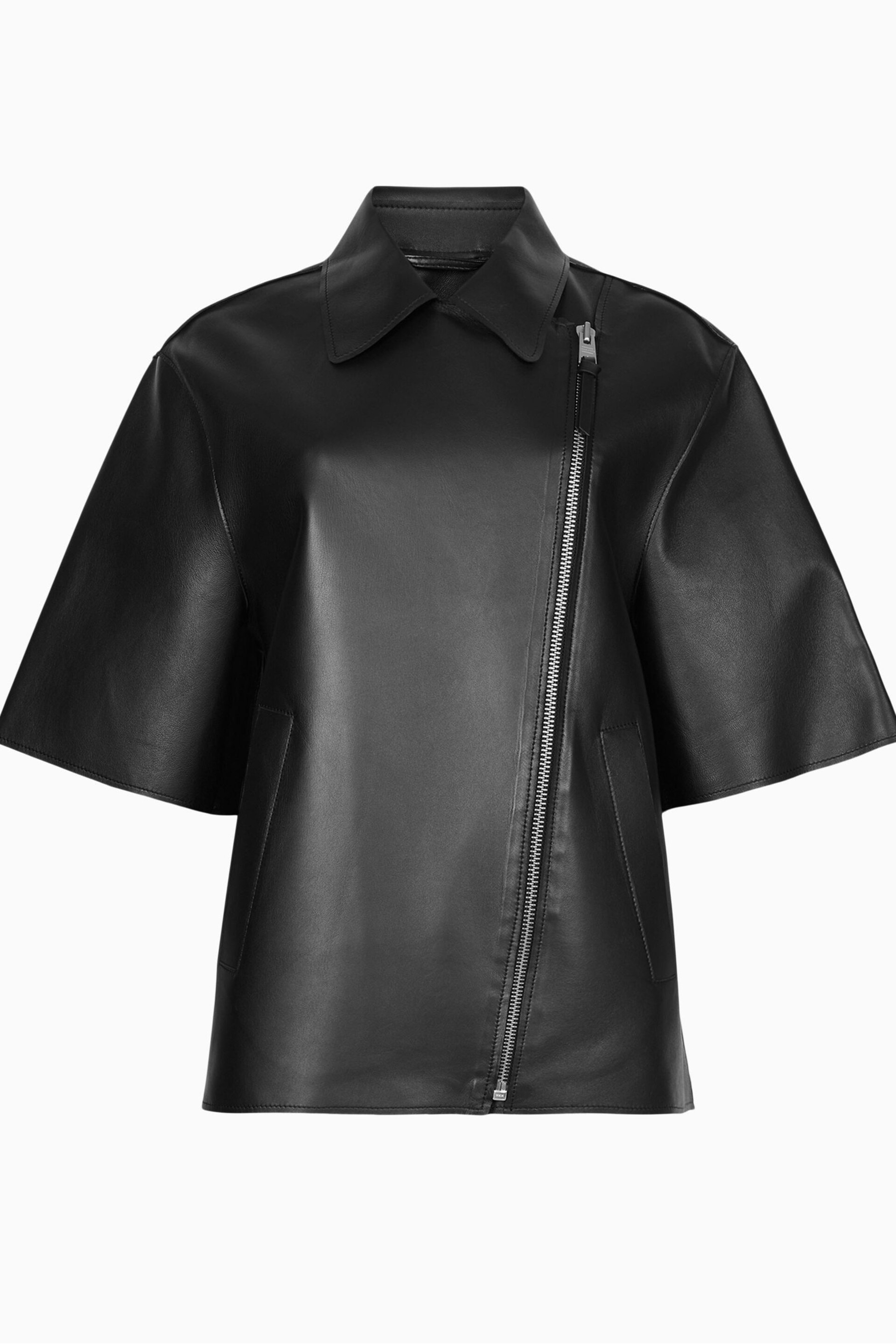 AllSaints Black Bayla Bonded Jacket - Image 7 of 7