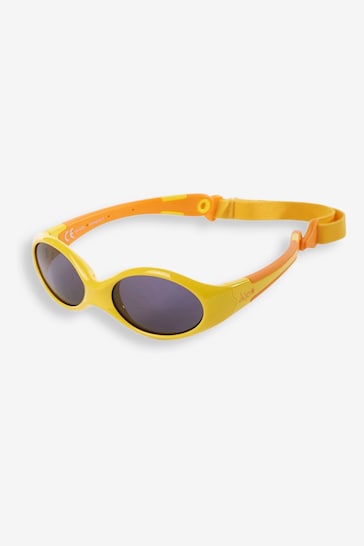 JoJo Maman Bébé Yellow Kids' Flexible Sunglasses with Straps