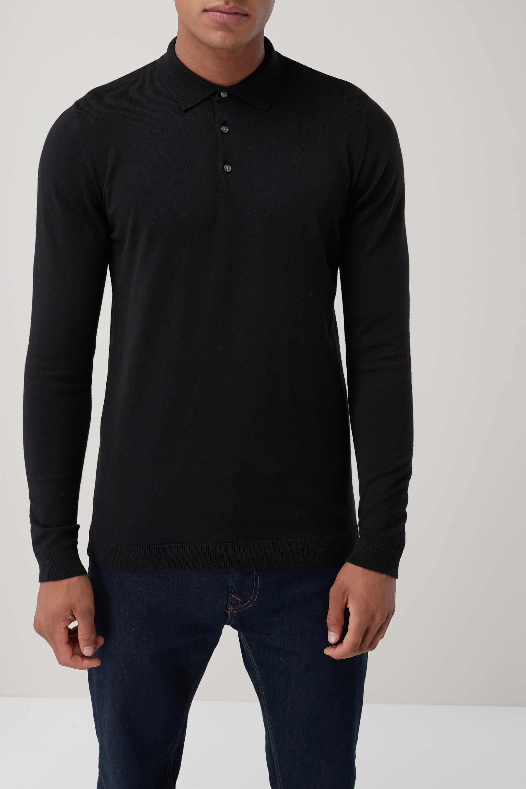 Next mens cheap knitted polo