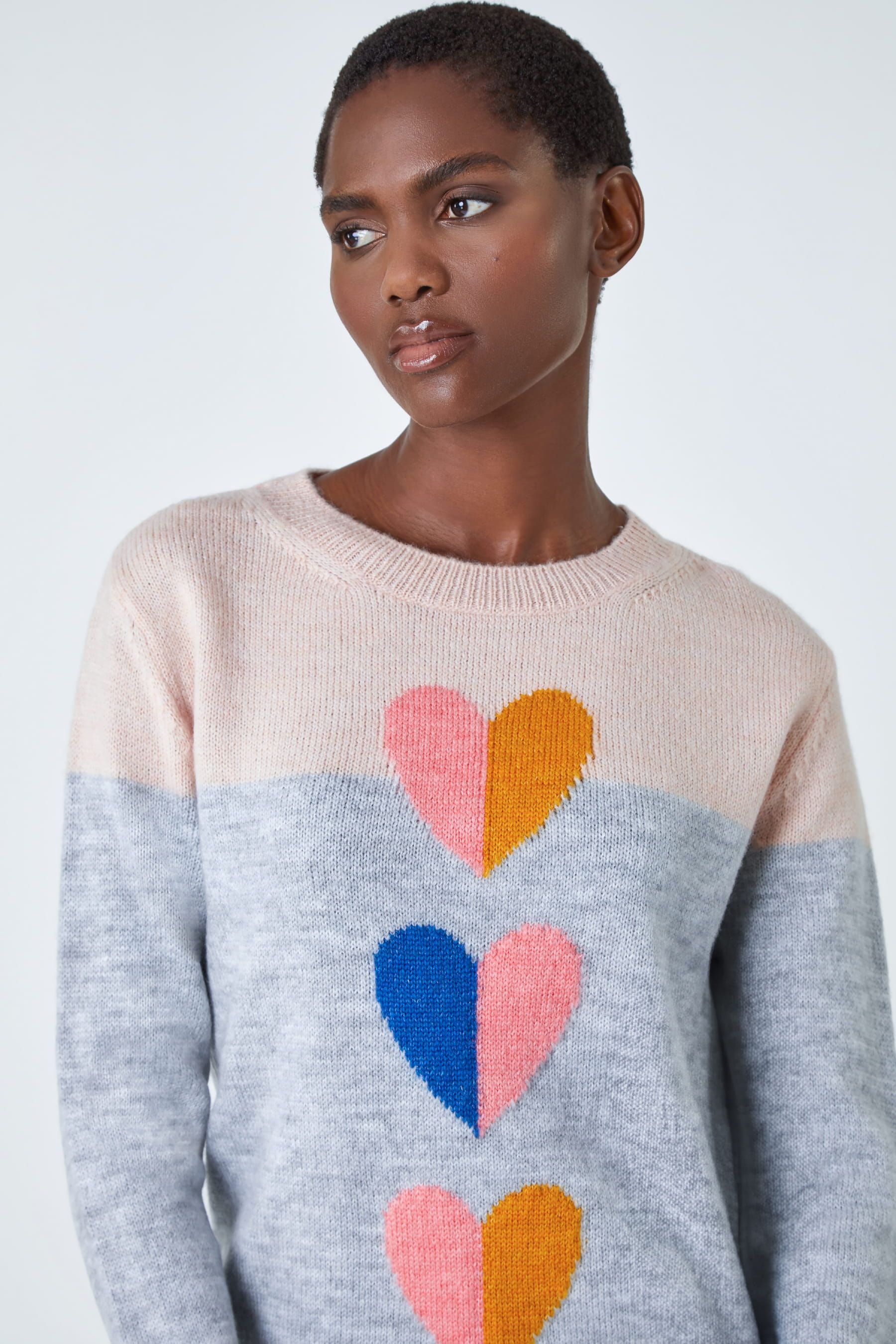 Pink heart jumper outlet