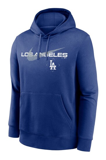 Nike Blue Los Angeles Dodgers Swoosh Pullover Fleece Hoodie