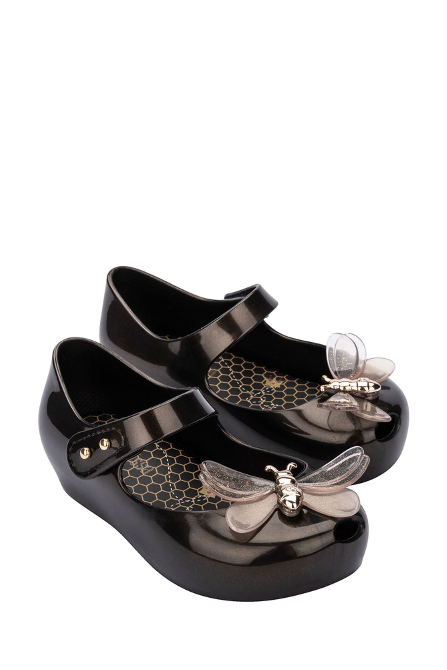 Buy Mini Melissa Black Ultragirl Bugs Shoes from Next Luxembourg