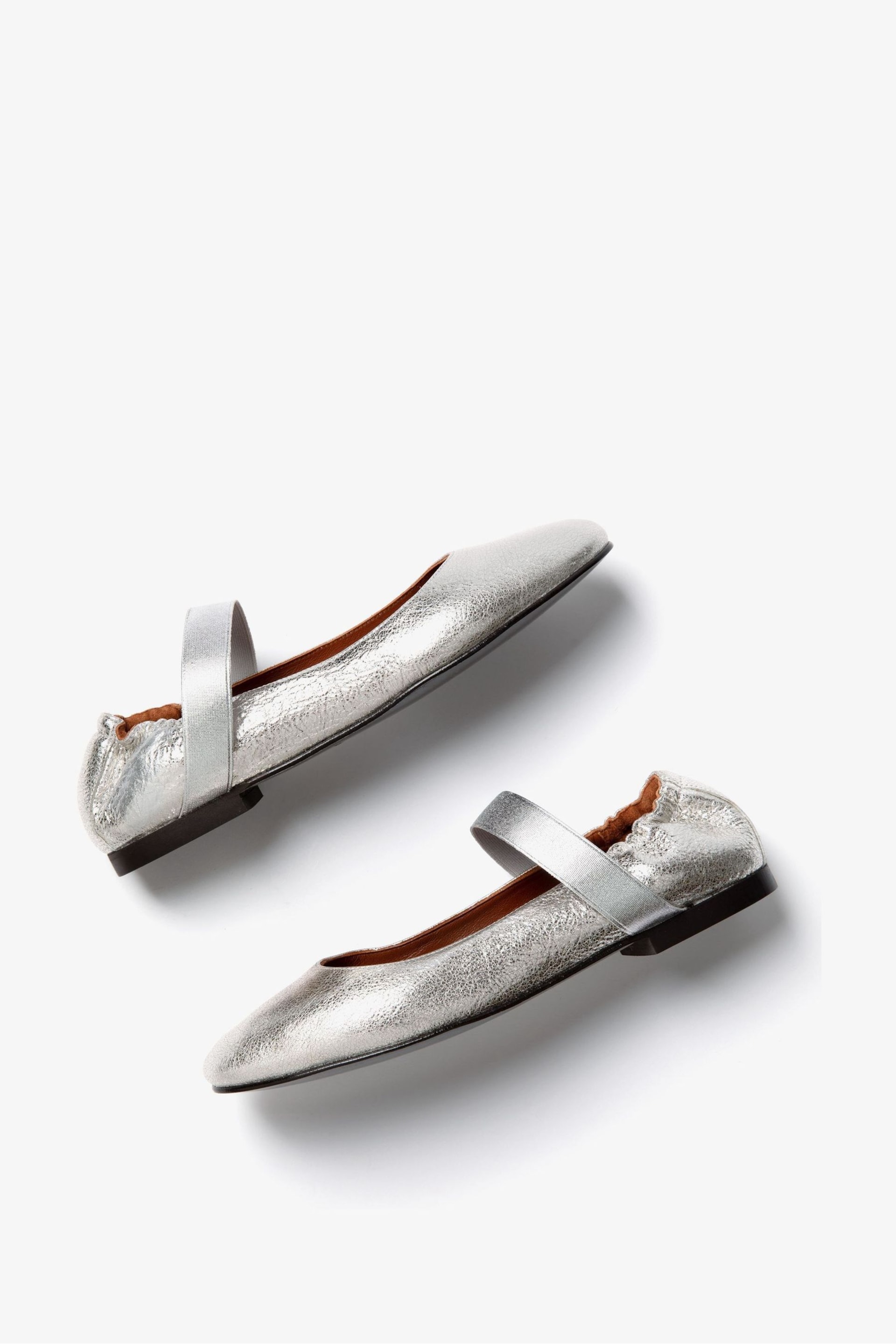 Penelope Chilvers Silver Rock And Roll Leather Shoes - Image 3 of 6