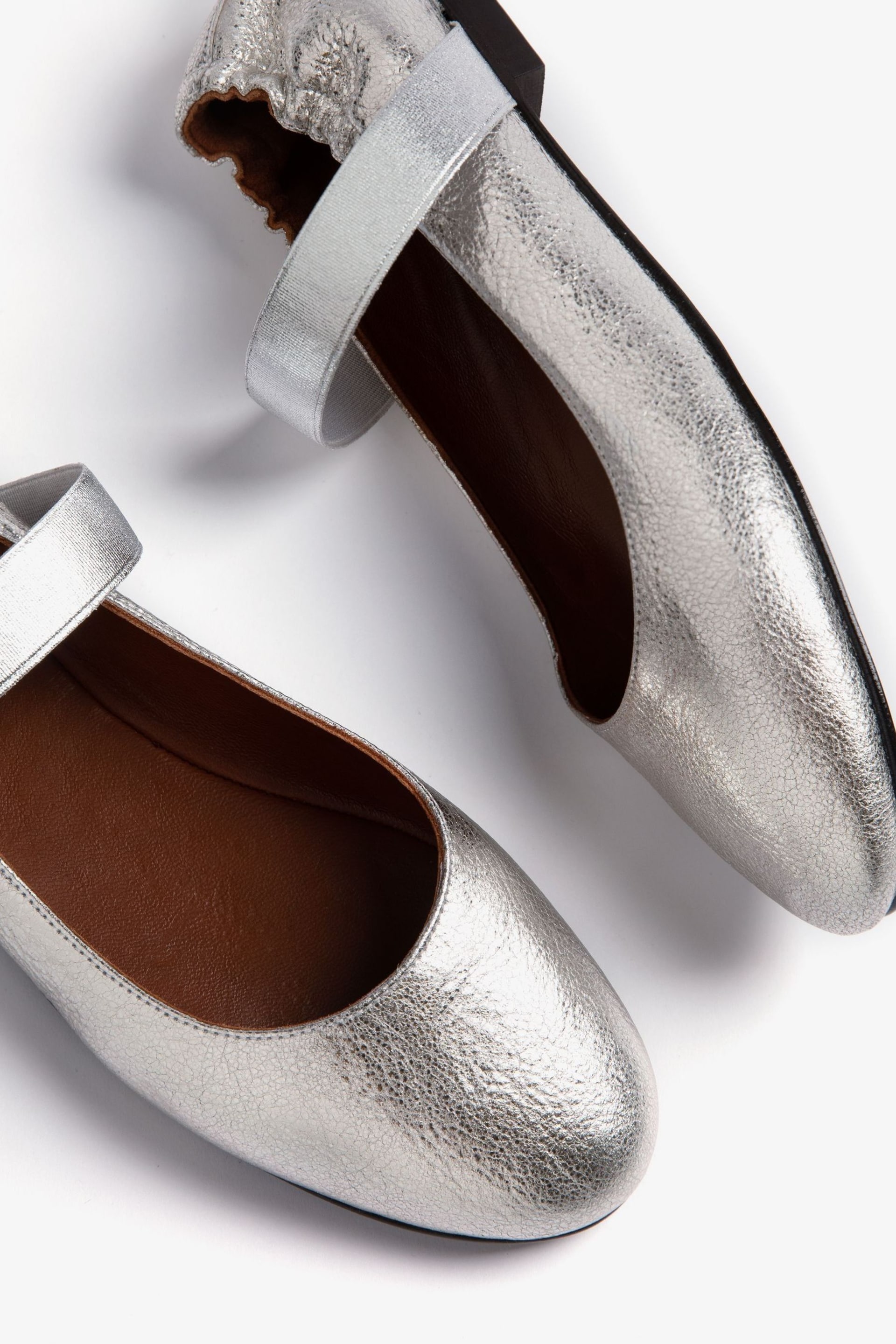 Penelope Chilvers Silver Rock And Roll Leather Shoes - Image 5 of 6
