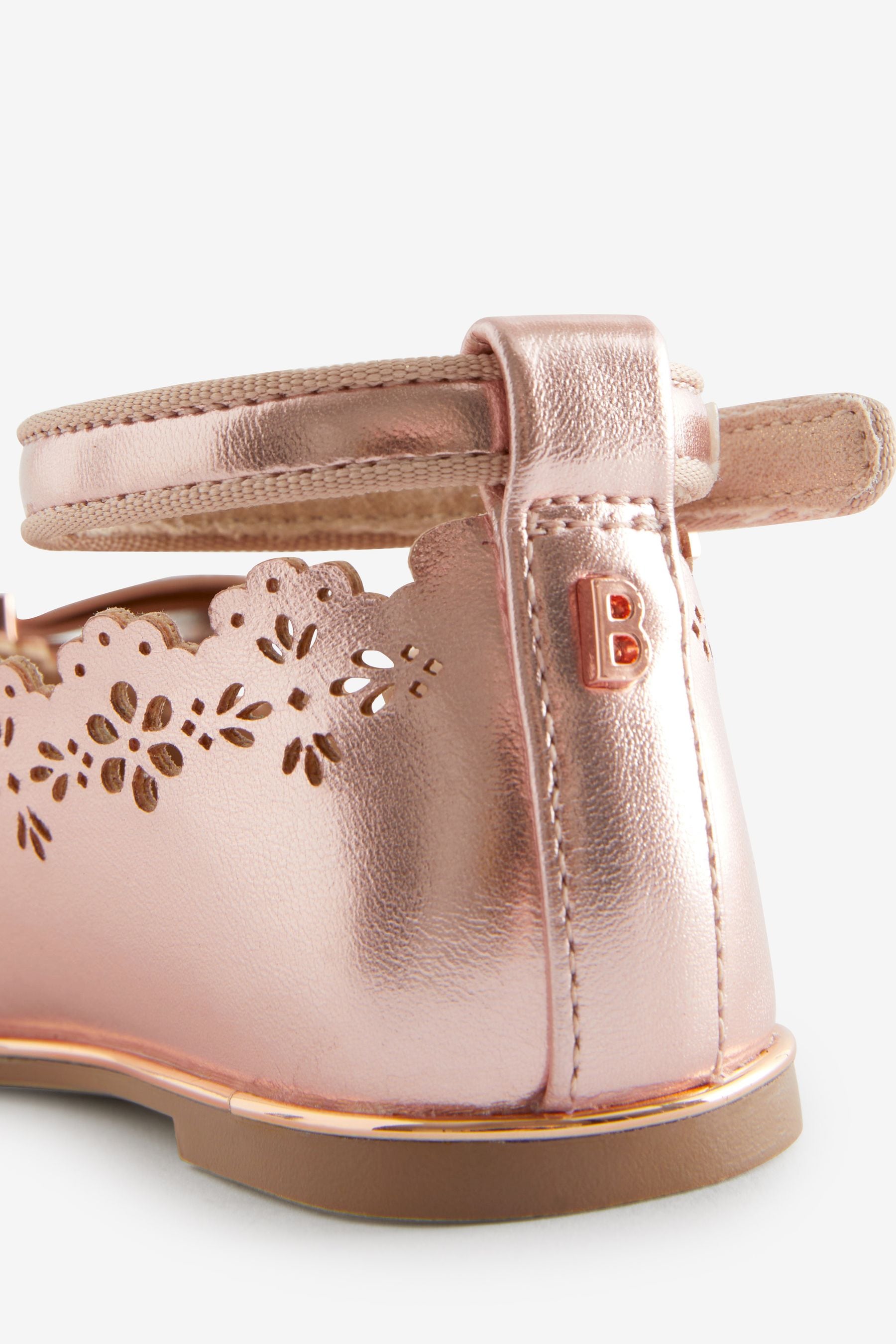 Buy Baker by Ted Baker Girls Scalloped Shoes with Glitter Bow from Next Luxembourg