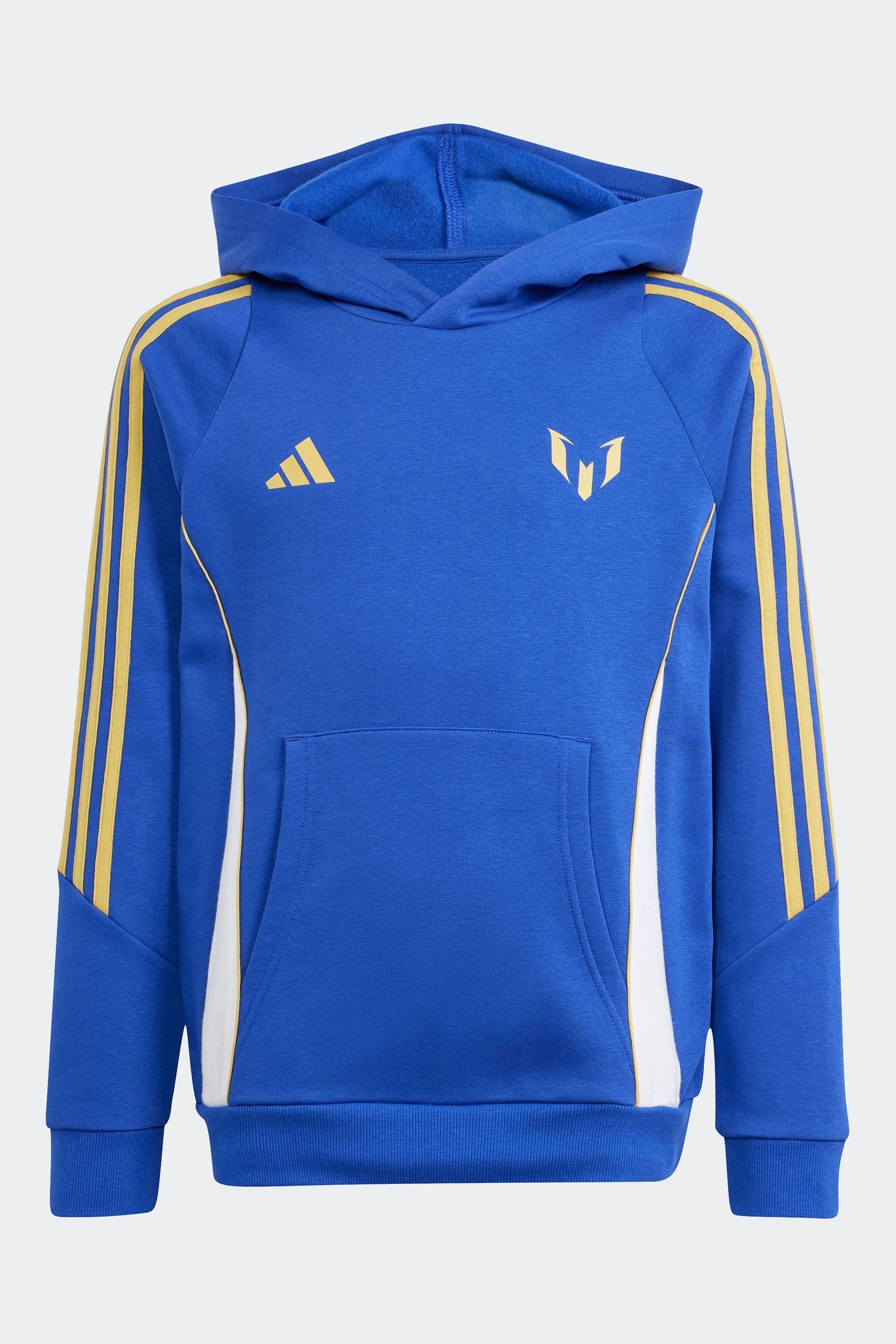 Buy adidas Blue White Kids Pitch 2 Street Messi Hoodie from Next Luxembourg