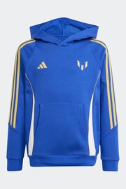 adidas Blue/White Kids Pitch 2 Street Messi Hoodie - Image 1 of 6