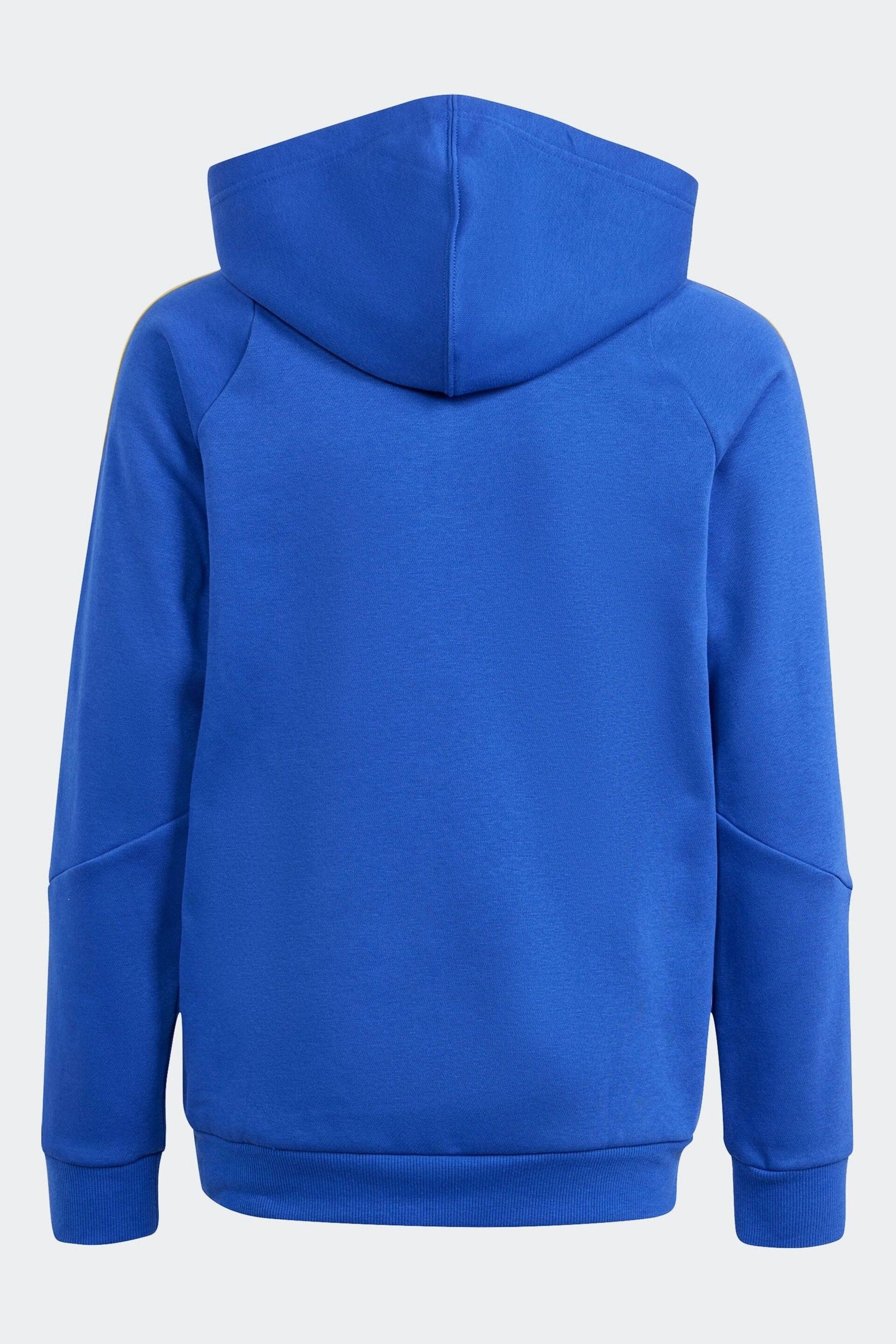 adidas Blue/White Kids Pitch 2 Street Messi Hoodie - Image 2 of 6