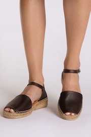 Penelopy Chilvers Montserrat Leather Espadrille Sandals - 圖片 1/5