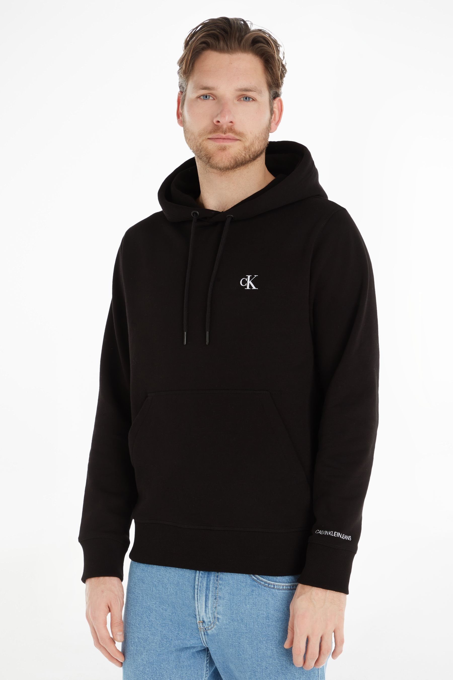 Buy Calvin Klein Jeans Essential Logo Hoodie from Next Luxembourg