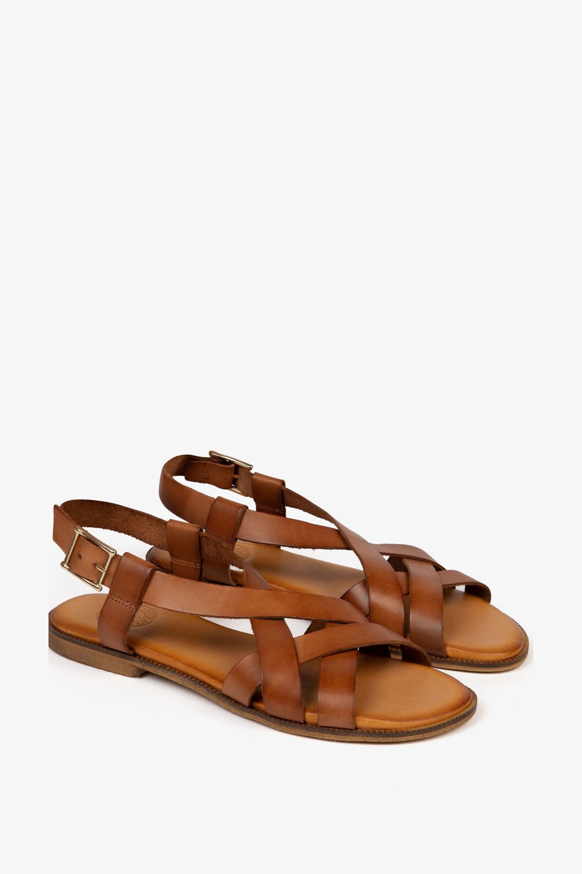Penelope Chilvers Buttercup Brown Leather Sandals - Image 2 of 5