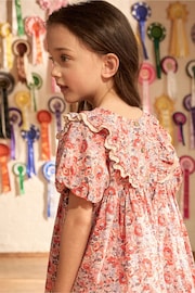 Cath Kidston Red Floral Lace Trim Dress (3mths-8yrs) - Image 10 of 18