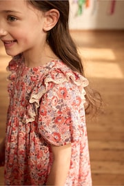 Cath Kidston Red Floral Lace Trim Dress (3mths-8yrs) - Image 11 of 18