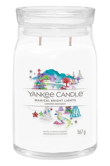 Yankee Candle White Signature Large Jar Magical Bright Lights Scented Candle