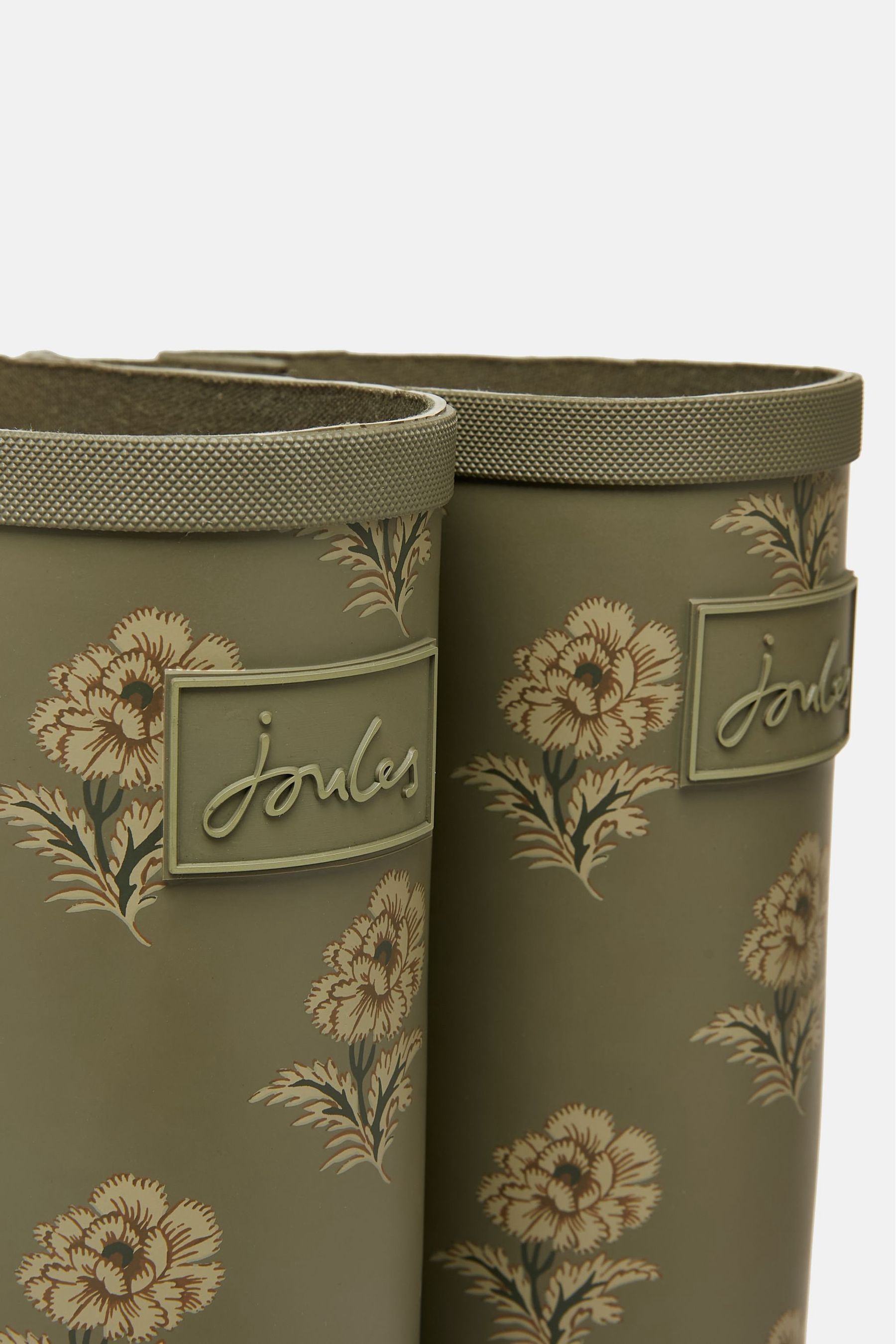 Joules green clearance floral wellies