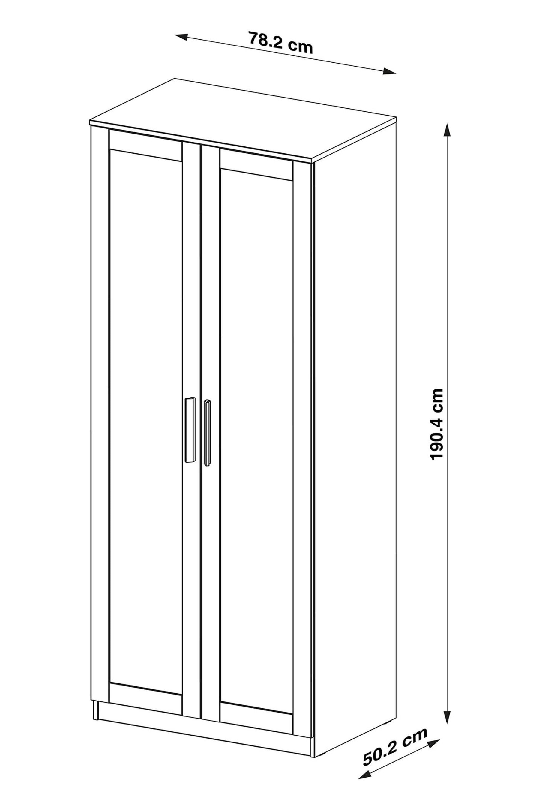 Next flynn double hot sale wardrobe