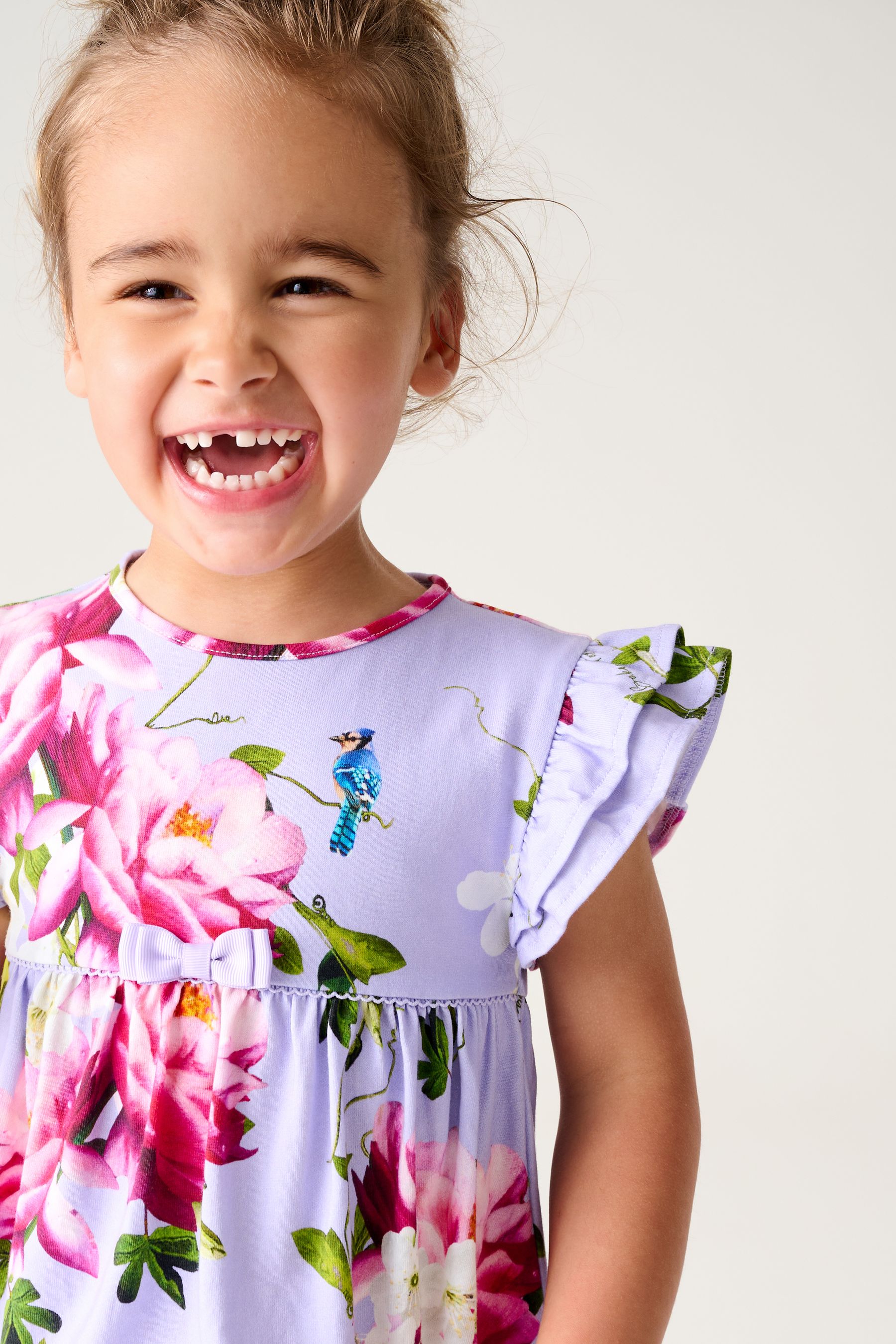 Buy Baker by Ted Baker Purple Floral Jersey 100 Cotton Dress from Next Luxembourg