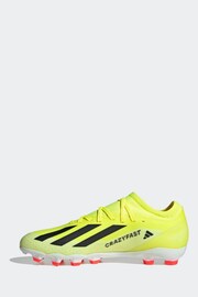 adidas Yellow Football X Crazyfast League Multi-Ground Adult Boots - Image 2 of 9
