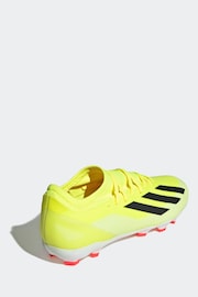 adidas Yellow Football X Crazyfast League Multi-Ground Adult Boots - Image 4 of 9