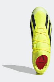 adidas Yellow Football X Crazyfast League Multi-Ground Adult Boots - Image 6 of 9