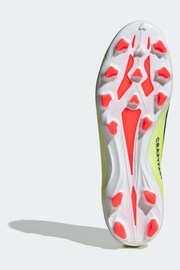 adidas Yellow Football X Crazyfast League Multi-Ground Adult Boots - Image 7 of 9