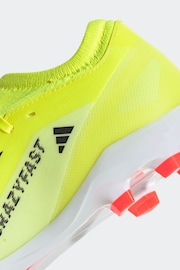 adidas Yellow Football X Crazyfast League Multi-Ground Adult Boots - Image 9 of 9
