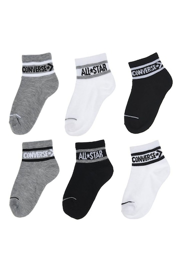 Buy Converse Ankle Socks 6 Pack Kids from the Next UK online shop