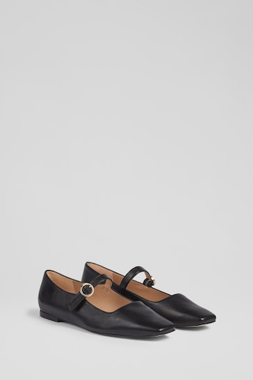 LK Bennett Willow Leather Mary Jane Shoes