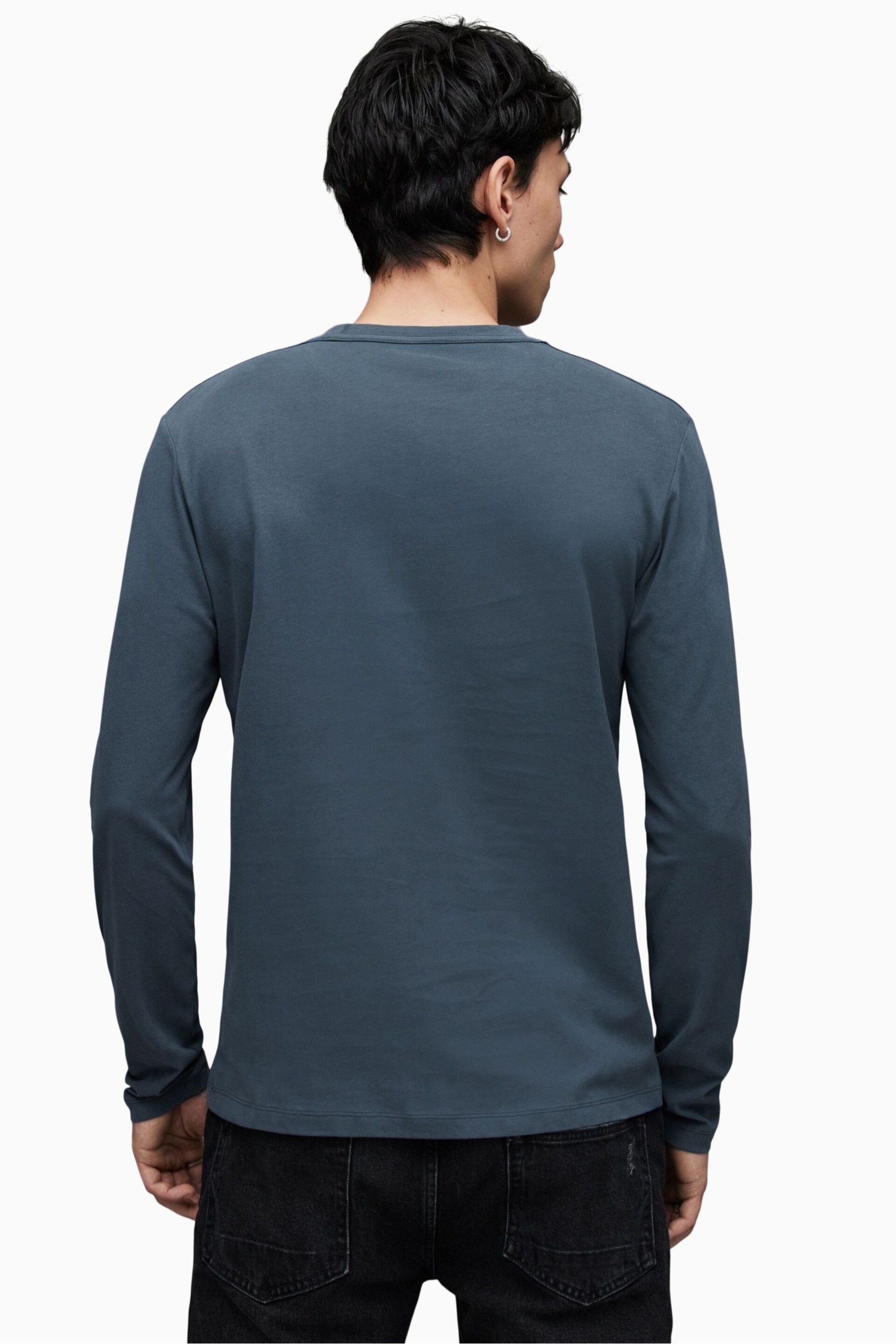 AllSaints Blue Brace Crew T-Shirt - Image 2 of 5