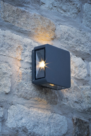 Dar Lighting Grey Weiss 4 Light Outdoor LED Wall Light