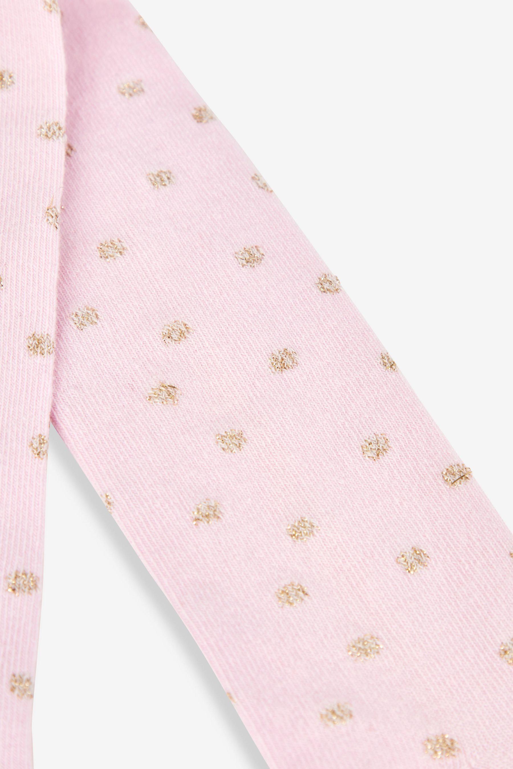 Buy JoJo Maman Bébé Pink Gold Spot Cotton Rich Spot Tights from Next France