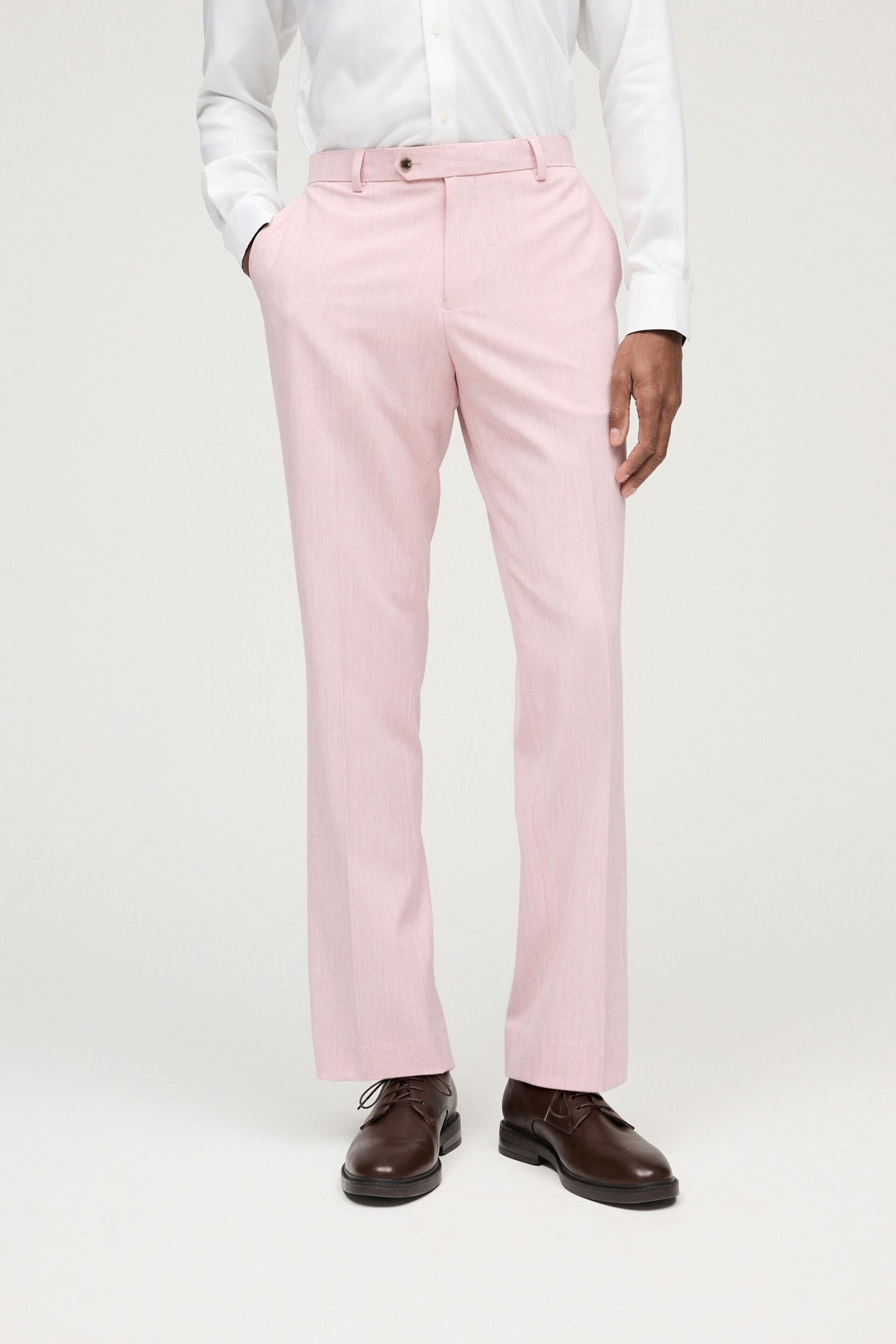 Pink Regular Fit Motionflex Stretch Suit: Trousers - Image 1 of 9