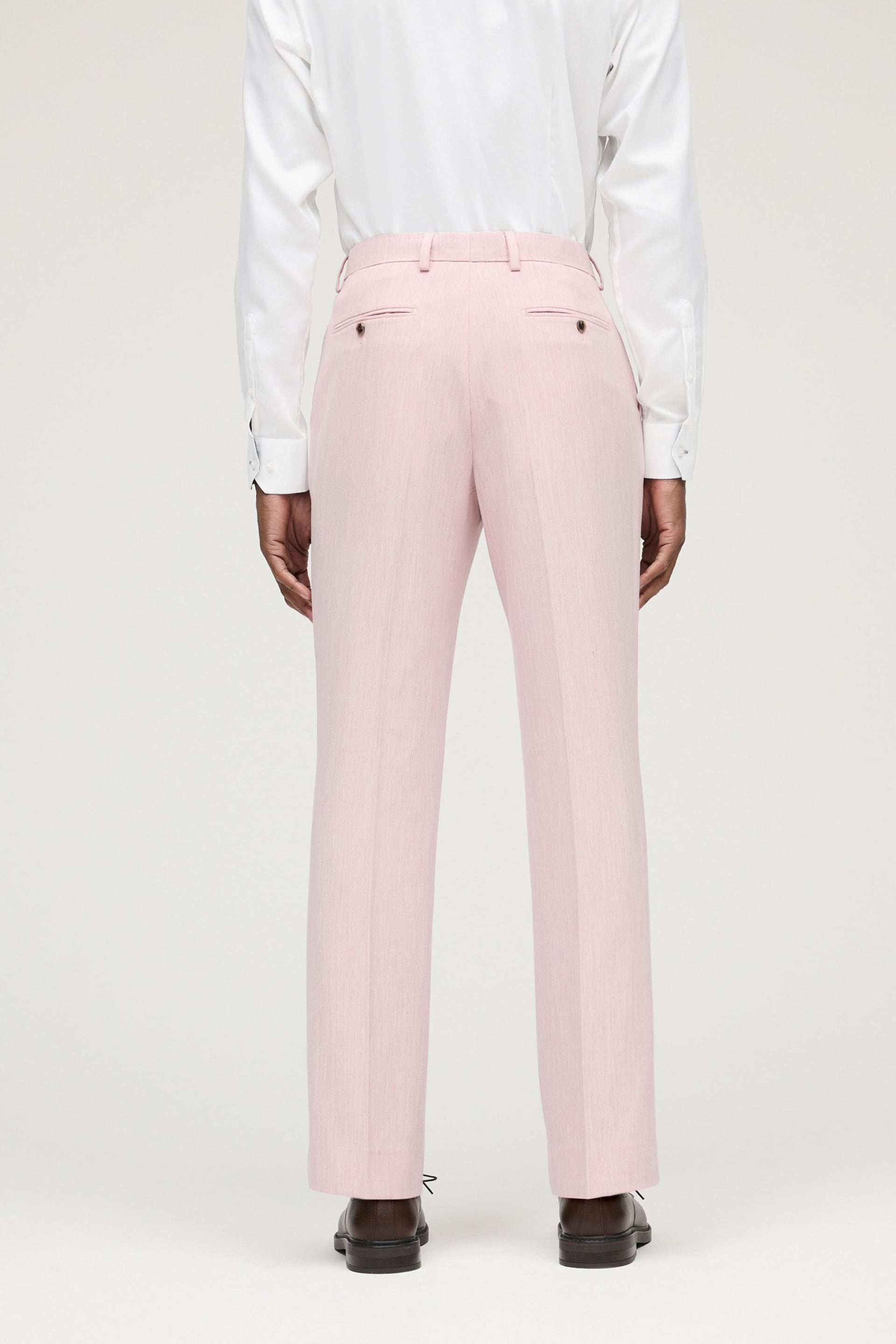 Pink Regular Fit Motionflex Stretch Suit: Trousers - Image 3 of 9