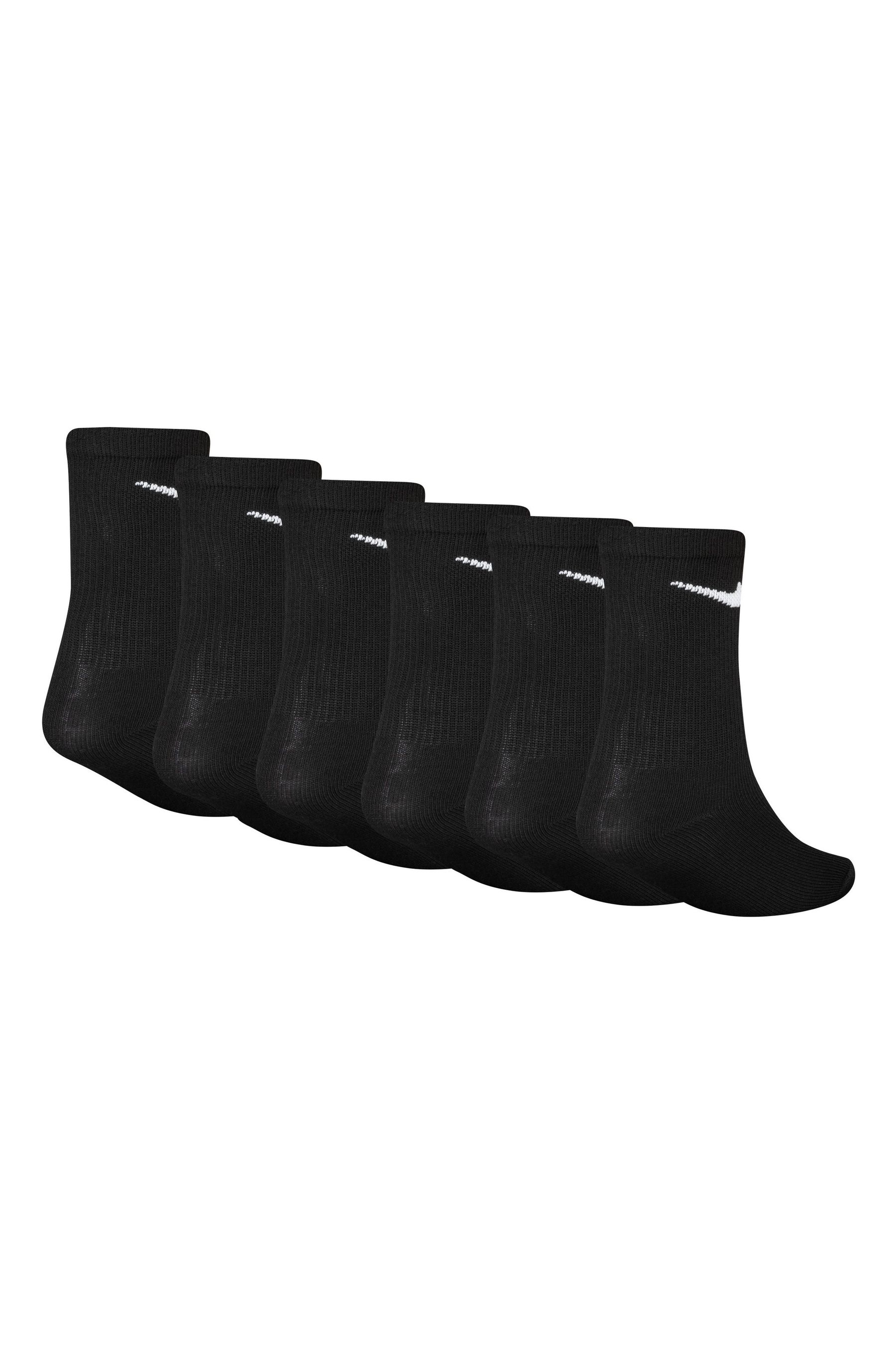 Buy Nike Black Crew Socks 6 Pack Little Kids from the Next UK
