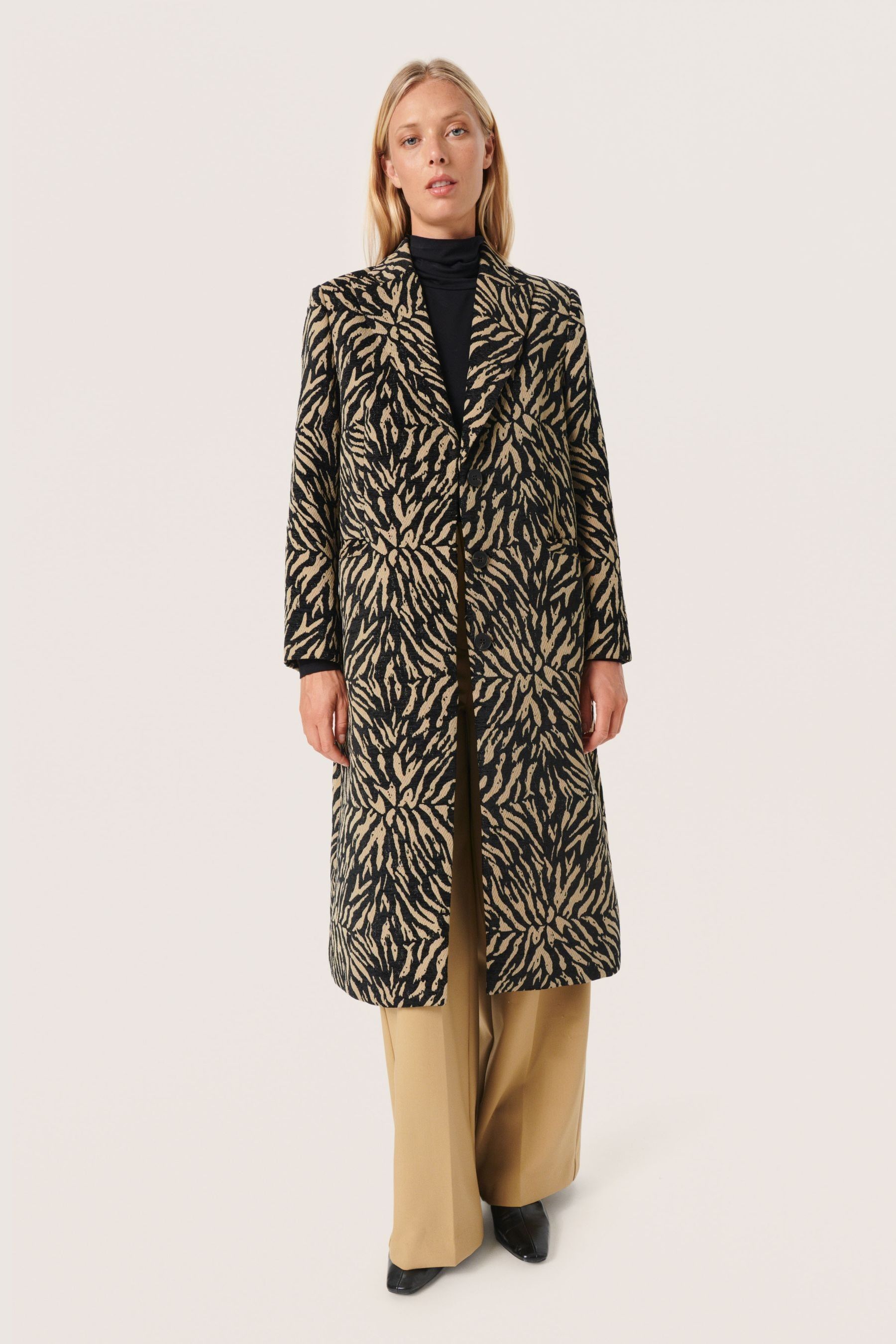 Soaked in online luxury leopard coat