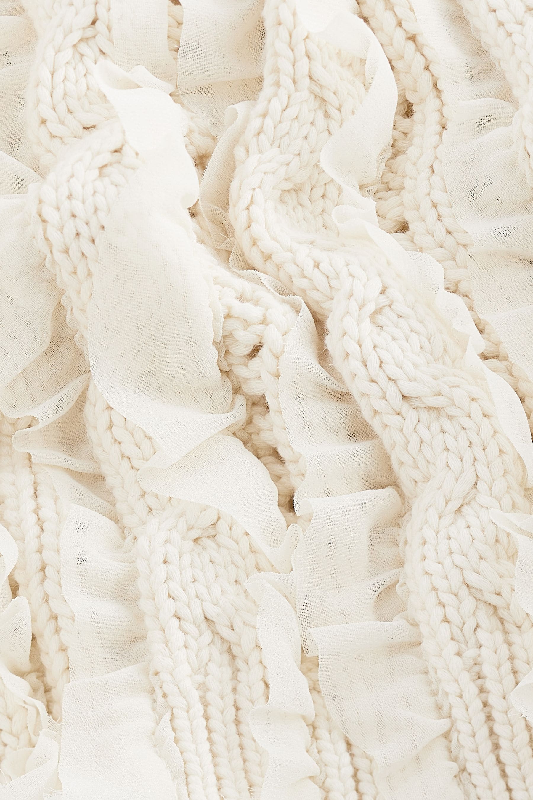 White ruffle jumper sale