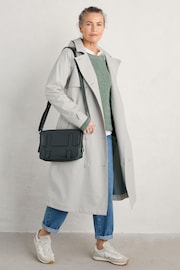 Seasalt Cornwall Grey Seasalt Cornwall Grey Penweathers Waterproof Trench Coat - Image 4 of 6