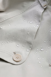 Seasalt Cornwall Grey Seasalt Cornwall Grey Penweathers Waterproof Trench Coat - Image 6 of 6