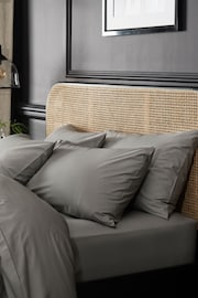 Grey Collection Luxe 200 Thread Count 100% Egyptian Cotton Percale Duvet Cover And Pillowcase Set - Image 3 of 5