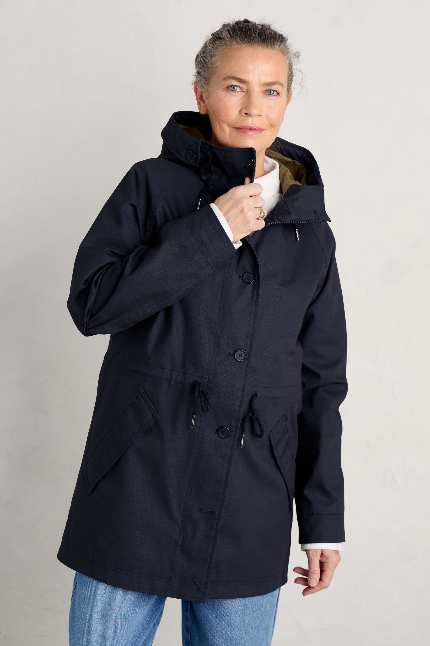 Buy Seasalt Cornwall Blue Fulmar Coat from the Next UK online shop