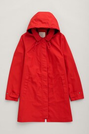 Seasalt Cornwall Red Cloudburst Waterproof Trench Coat - Image 5 of 6