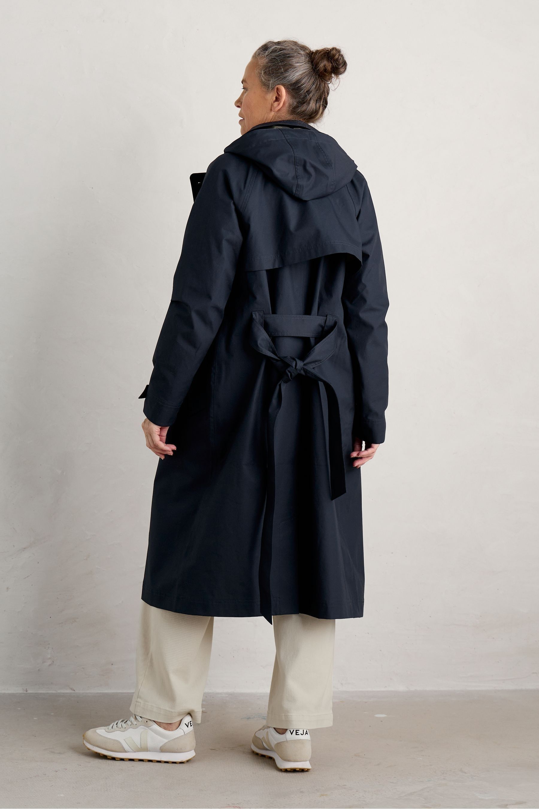 Petite waterproof trench coat 2025