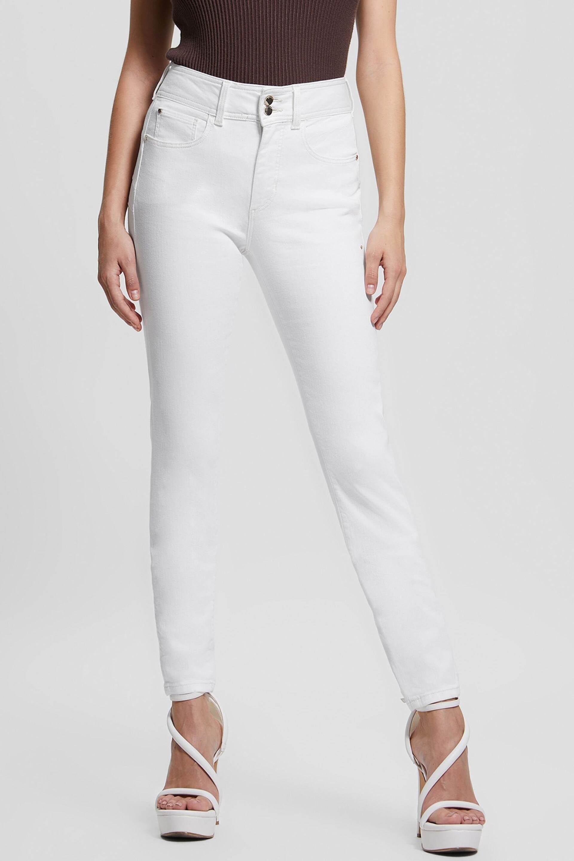 Guess White Shape Up Skinny Jeans - Image 1 of 7