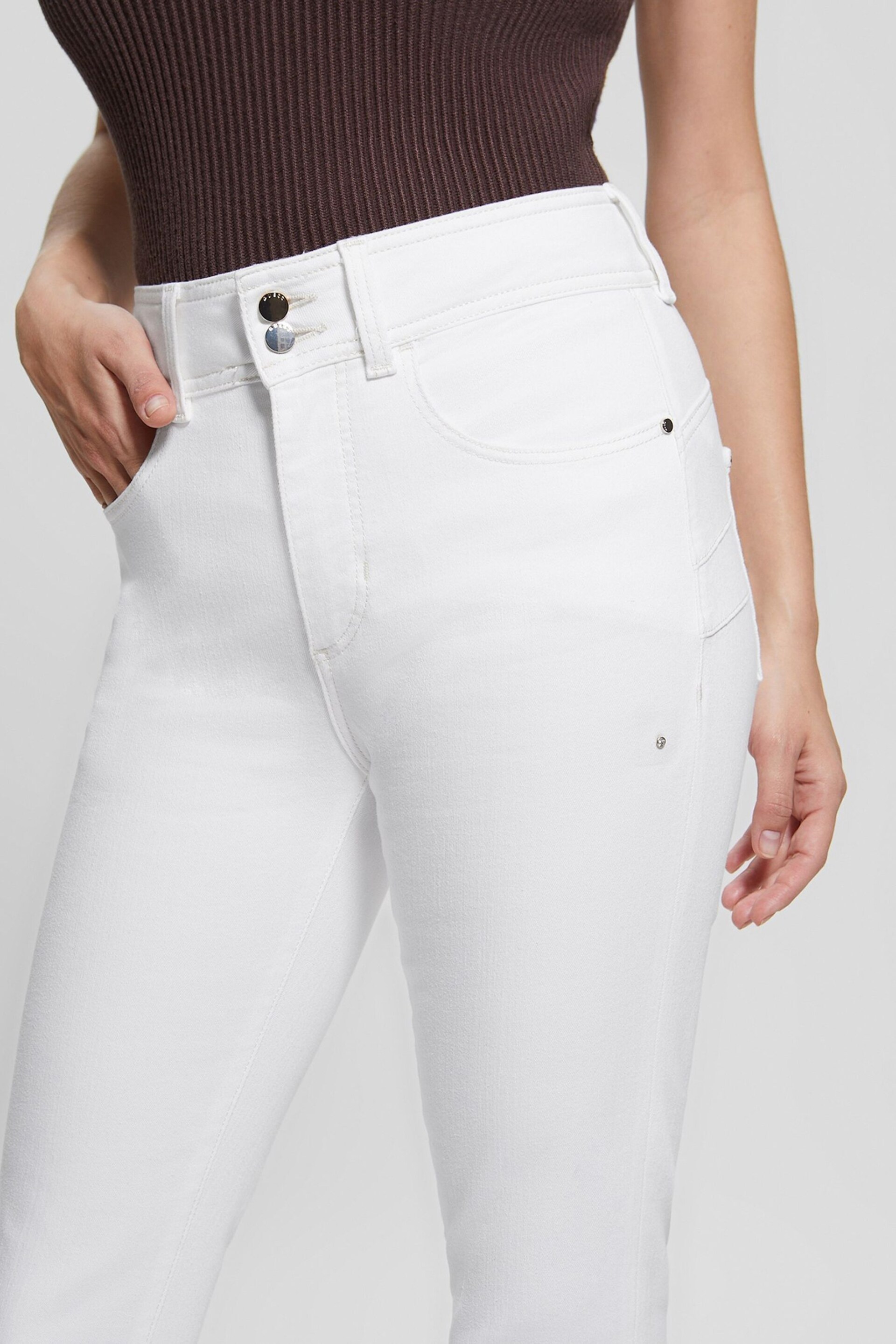 Guess White Shape Up Skinny Jeans - Image 5 of 7