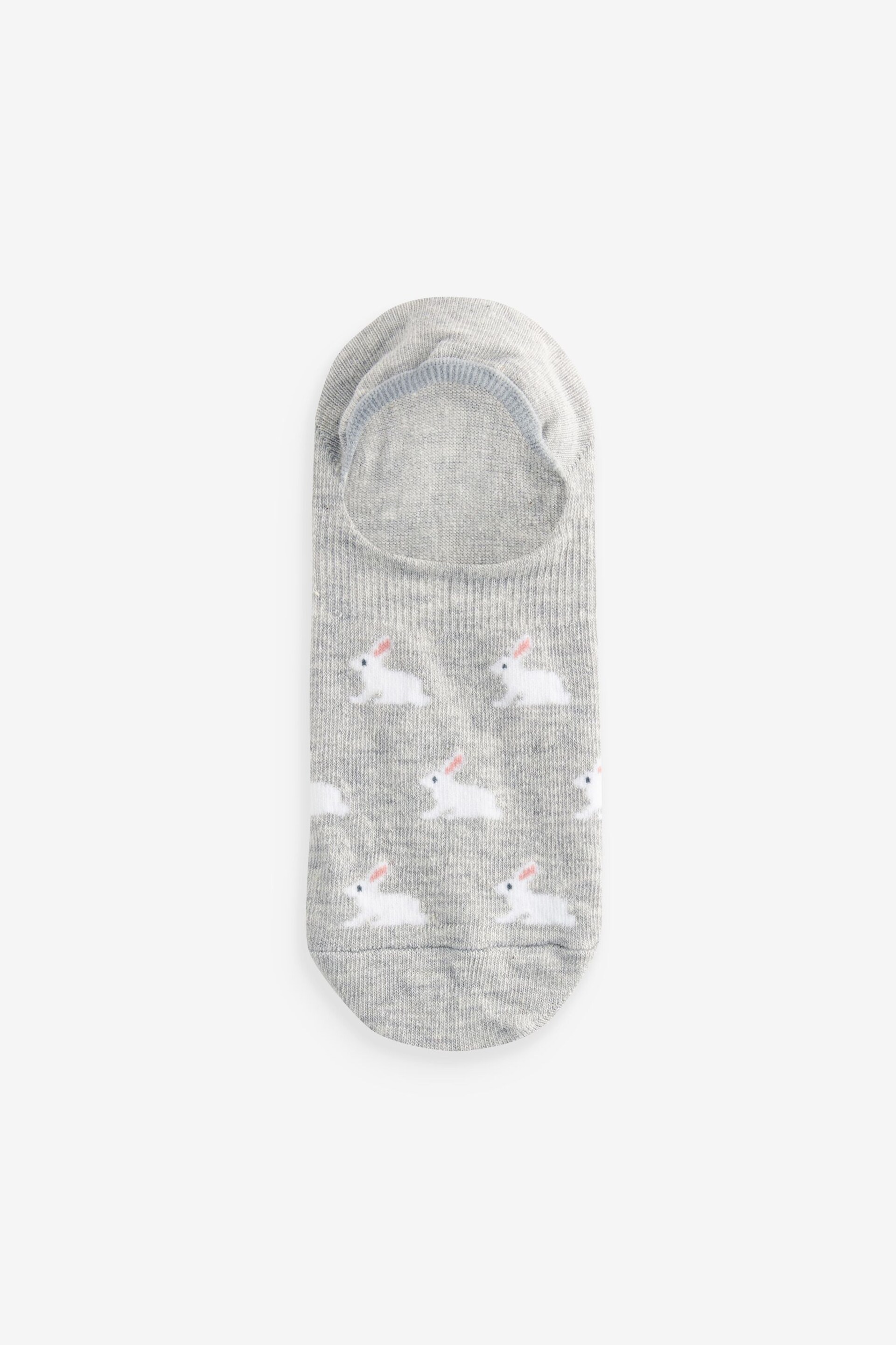 Pastel Spring Animals Print Invisible Trainers Socks 5 Pack - Image 3 of 6