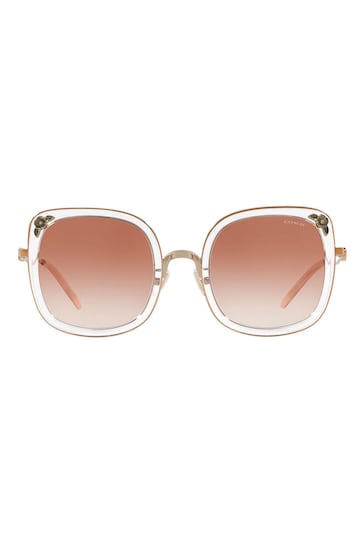 COACH Pink 0HC7101B Sunglasses