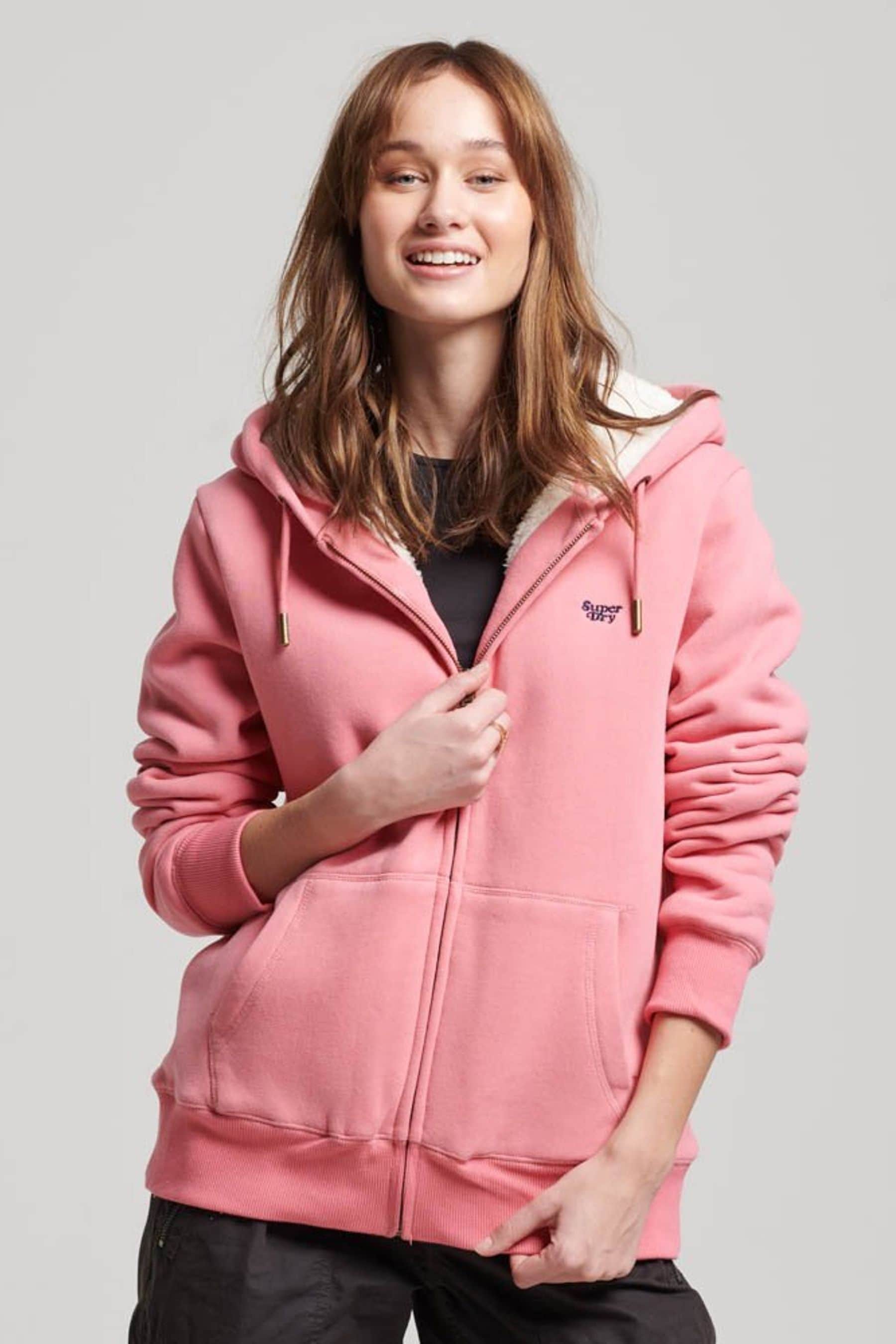 Lined zip hoodie online