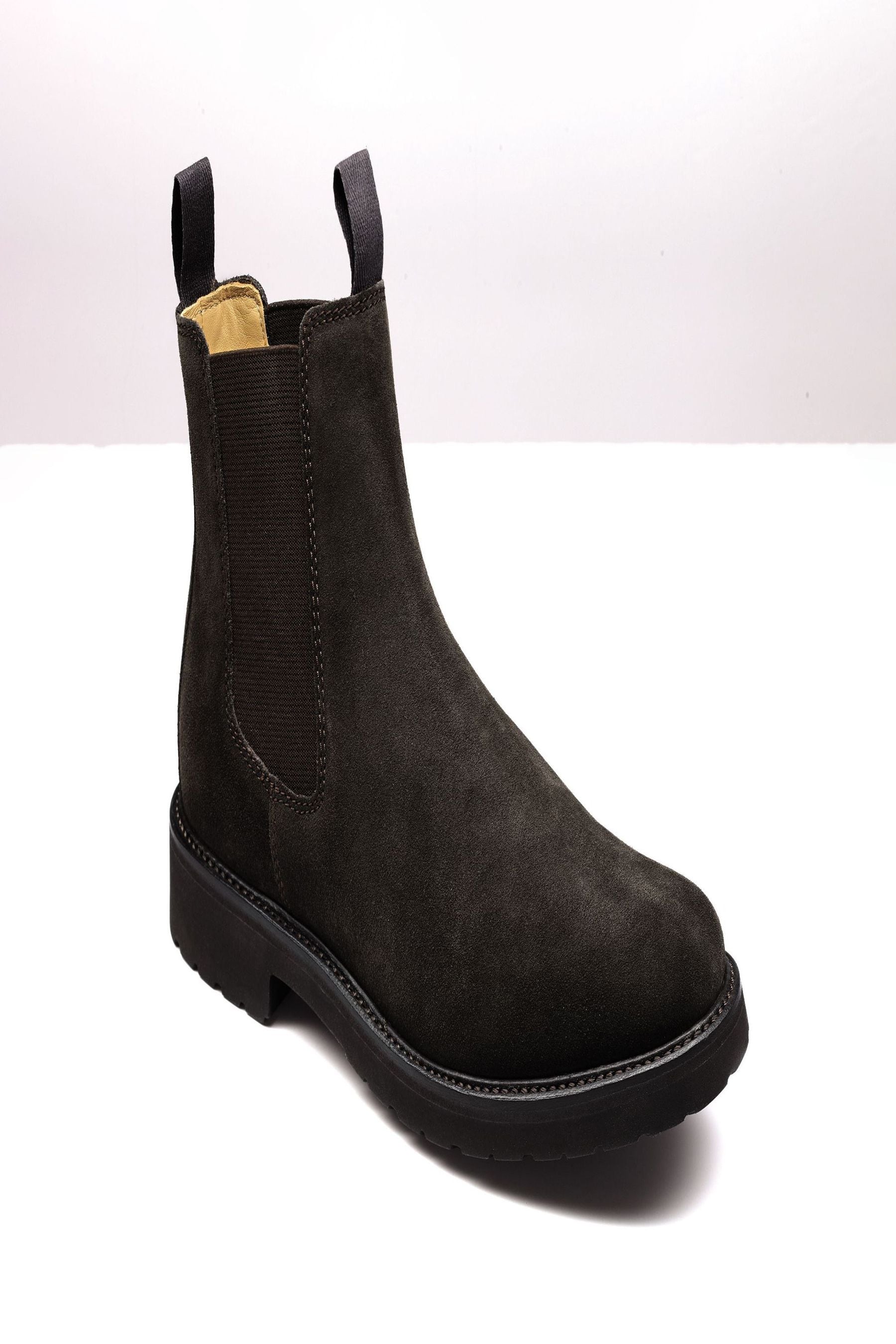 Buy Charles Tyrwhitt Brown Suede Rubber Sole Chelsea Boots from Next Gibraltar