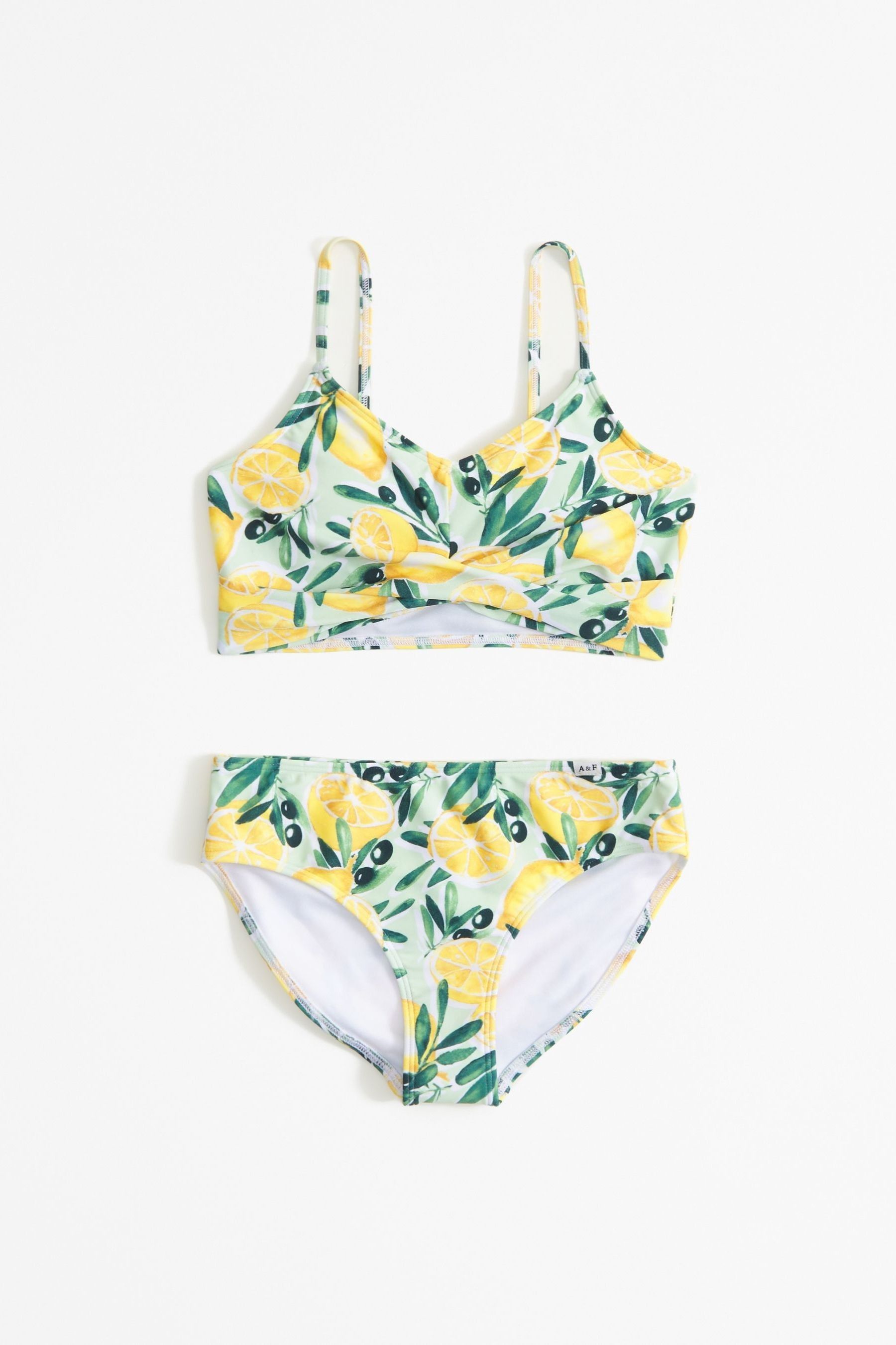 Buy Bikini Abercrombie Fitch Twist Front imprime citron from Next Luxembourg